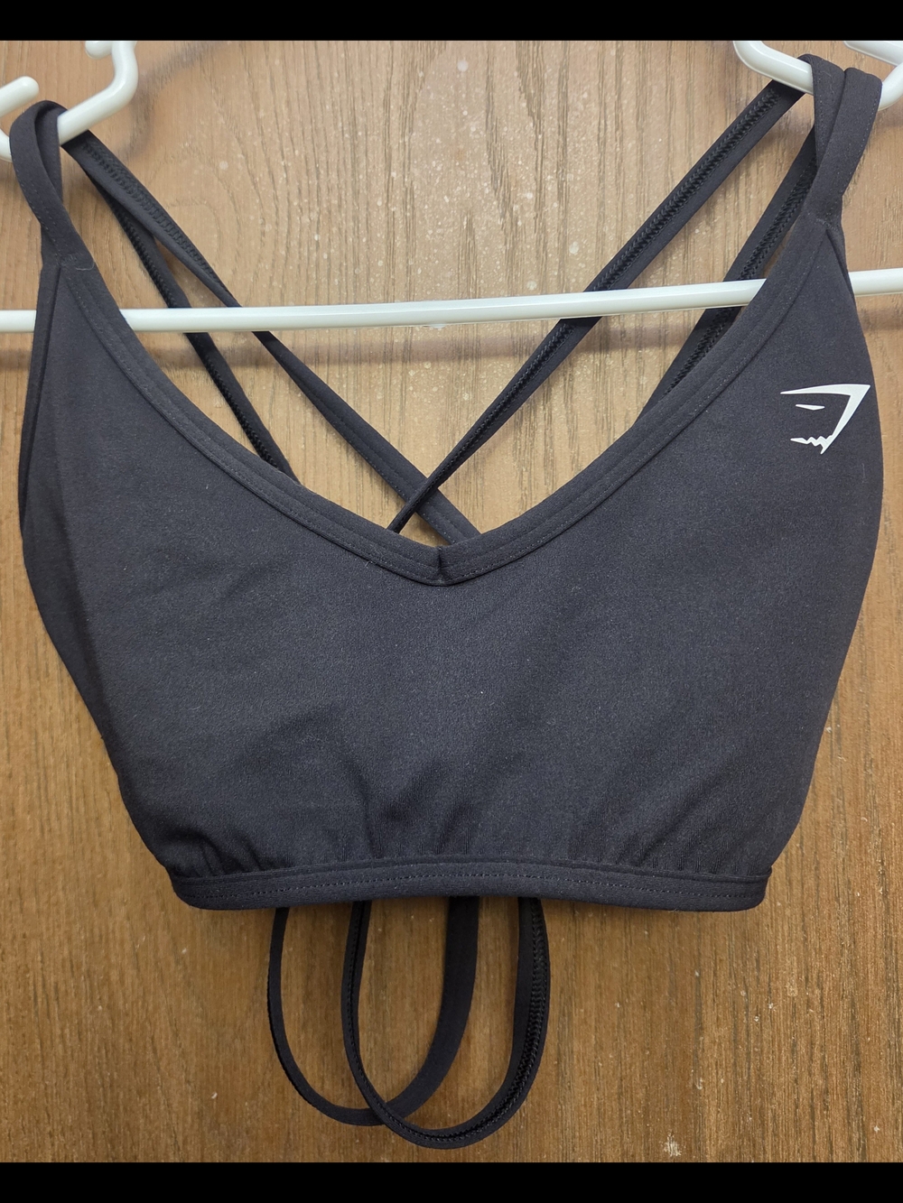 Gymshark Black Strappy Sports Bra